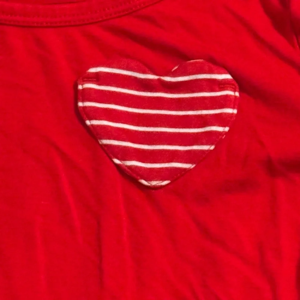 Little Sleepies Play Red Heart Peplum Top & Leggings Set 2T Bamboo Lunaluxe